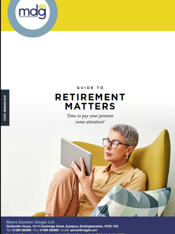 Guide to Retirement Matters front cover
